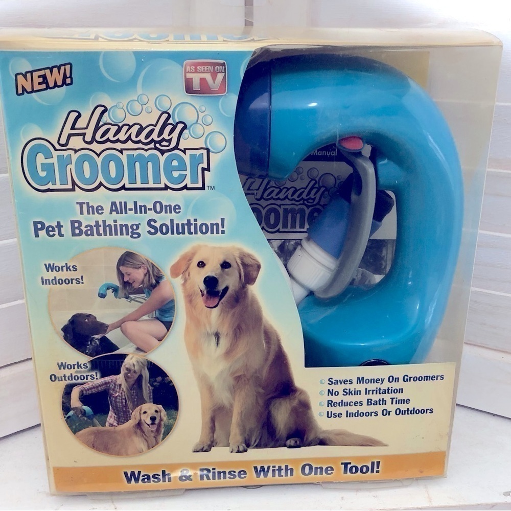 Handy Groomer Pet Bathing Tool Wash Rinse New